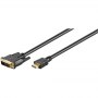 Goobay | Male | 19 pin HDMI Type A | Male | 18+1 pin digital DVI (Single-Link) | 1.5 m - 2